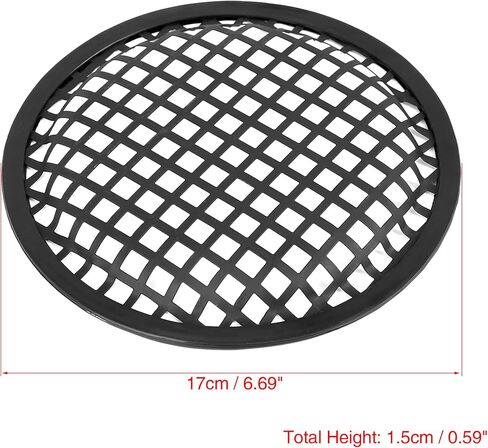 X AUTOHAUX 2pcs 12 Inch Black Car Audio Speaker Cover Metal Mesh Subwoofer Grill Horn Guard in Saudi Arabia