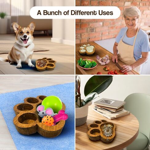 Dough Bowl Candle Co. Pet Odor Eliminator for Home - Wooden Pet Odor Candles, 11x11x1.5 Pet Odor Exterminator Candles in Paw Print Shape, 7 Wick Pet Odor Candle in Beach Linen, Pet Friendly Candles in Saudi Arabia