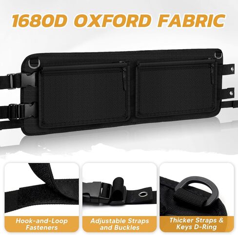 حقيبة تخزين سقف عربة الجولف لسابقة سيارة النادي، تيمبو، فصاعدا، حقيبة تنظيم علوية لعربة الجولف، منظم سقف سيارة الجولف بدون حفر، ملحقات عربة الجولف باللون الأسود in Kuwait