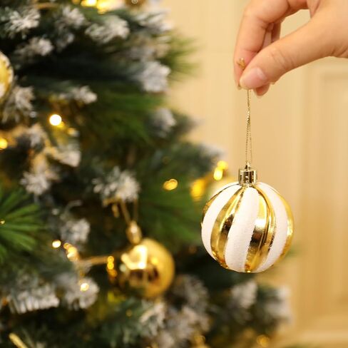 101PCS Christmas Ball Ornaments, Red Shatterproof Christmas Ball Ornaments Set for Christmas Tree, Assorted Hanging Ball Decorations for Xmas Tree Wreath Holiday Party Décor in Saudi Arabia