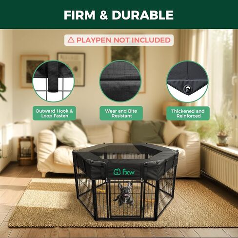 FXW Exclusive Mesh Top Cover (Playpen Not Included!!!), Only Compatible with FXW 32"/40"/45" H 8 Panels Playpen │Patent Pending in Saudi Arabia