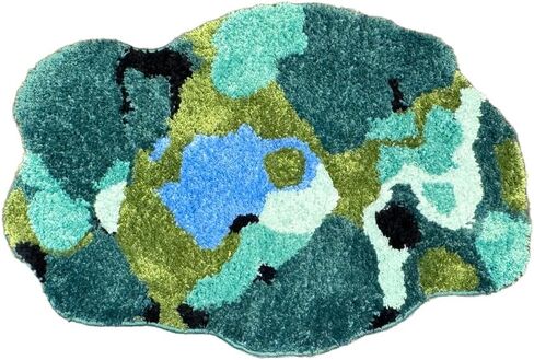 33x24 - Moss Rug - Grass Rug - Cute Rugs for Bedroom Aesthetic - Green Carpet - Tufted Rug - Forest Green Rug - 3D Carpet - Unique Rug - Green Grass Rug in Saudi Arabia