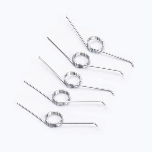 10pcs/Lot Garbage Can Adjustable 3 Coils 0.7mm Stainless Steel 304 Wire 135 Degree Torsion Spring Small Springs Compression, 25mm in Kuwait