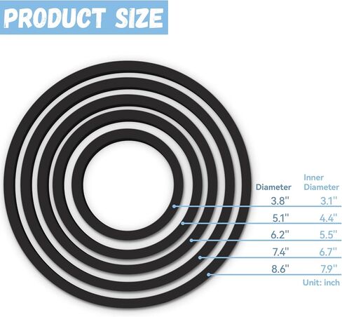 5 قطع من نباتات حوض السمك العائمة، 5 أحجام من حلقات النباتات العائمة لحوض السمك، حلقة تغذية حوض السمك لاعتراض النباتات العائمة، حلقة تغذية الأسماك. in Kuwait