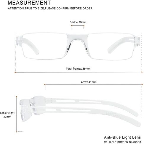 8 Pack Reading Glasses, Blue Light Blocking Computer Reading Glasses, Anti Glare Lightweight Readers in Kuwait