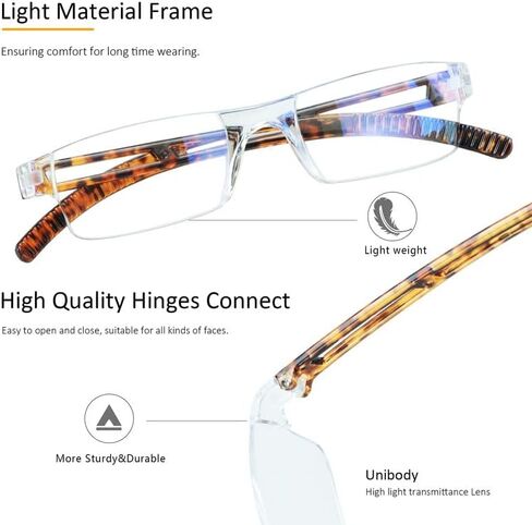8 Pack Reading Glasses, Blue Light Blocking Computer Reading Glasses, Anti Glare Lightweight Readers in Kuwait