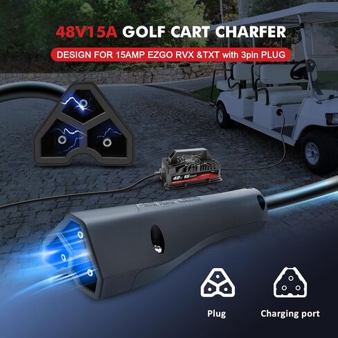 48 Volt Golf Cart Battery Charger Onboard 15 AMP EZGO, Club Car, for Yamaha with OT Terminal in Saudi Arabia