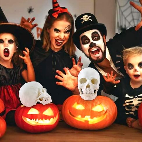 LadyRosian Halloween Decorations Life Size Skeleton Skull Decor Graveyard Outdoor Halloween Home Decor Gift in Kuwait