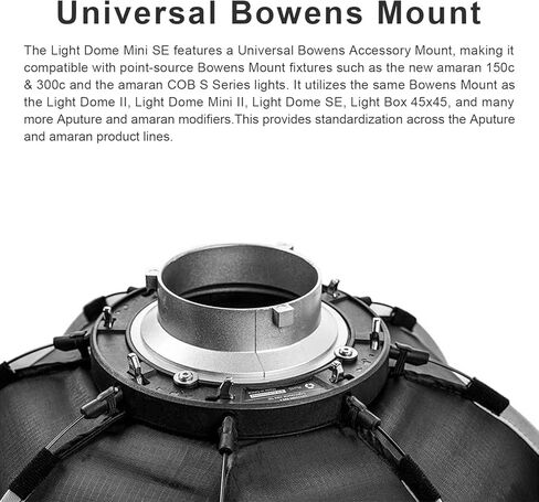 Aputure Light Dome mini II Softbox Flash Diffuser for Aputure 300D C120 120D Mark 2 120T Amaran 200X S 100X S Series, 35 Inch Deep Octagon Light Dome Photography Softbox for Other Bowen-S Mount Lights in Saudi Arabia