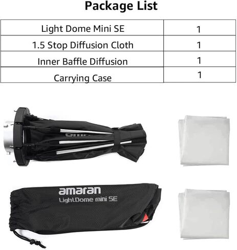 Aputure Light Dome mini II Softbox Flash Diffuser for Aputure 300D C120 120D Mark 2 120T Amaran 200X S 100X S Series, 35 Inch Deep Octagon Light Dome Photography Softbox for Other Bowen-S Mount Lights in Saudi Arabia