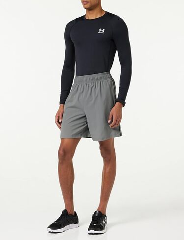 Under Armour - تي شيرت رجالي ColdGear Armor Fitted Crew بأكمام طويلة، اللون أسود (001)، المقاس: XX-Large x Tall in Kuwait
