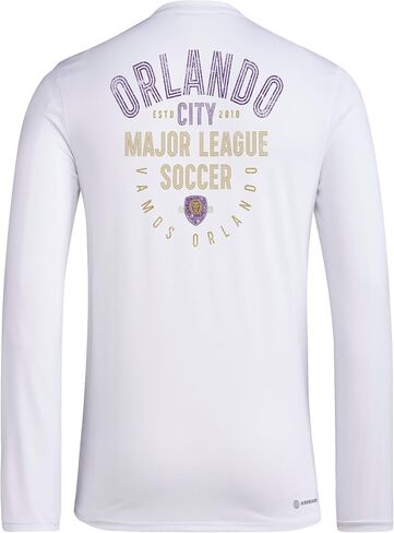 تيشيرت Orlando City Sc للرجال بأكمام طويلة قبل المباراة من أديداس in Saudi Arabia