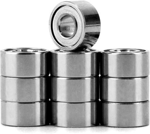 XIKE MR52 2x5x2mm Double Shielded Miniature Deep Groove Ball Bearing,Double Rubber Sealed (10 Pcs) in Saudi Arabia