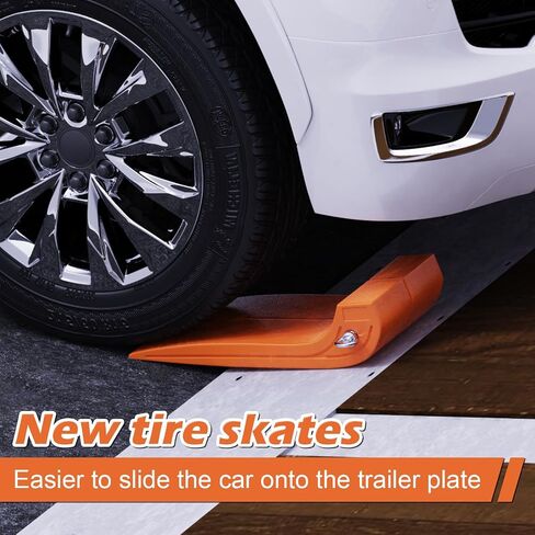 2024 New Tire Skates for Tow Truck Wrecker, 6 Pack Tire Skates，Adjustable Width Tire Skate of Towing Heavy Car Skate, with 5 Width Adjustment Levers and 6 Screw Knobs in Saudi Arabia