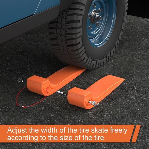 2024 New Tire Skates for Tow Truck Wrecker, 6 Pack Tire Skates，Adjustable Width Tire Skate of Towing Heavy Car Skate, with 5 Width Adjustment Levers and 6 Screw Knobs in Saudi Arabia