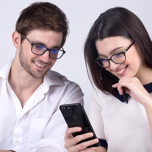 نظارات ألعاب الكمبيوتر تحجب الضوء الأزرق للرجال والنساء - عدسات شفافة، ملحقات الكمبيوتر - تخفف إجهاد العين الرقمي، تحجب الأشعة فوق البنفسجية، مضادة للوهج، مضادة للتعب (مانيلا في طائرة) in Saudi Arabia