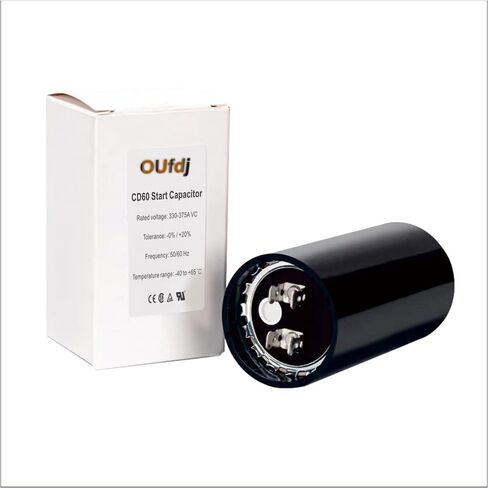 47-56 uf/MFD CD60 Round Start Capacitor ±20% 50/60 Hz 330-375 VAC VAC Round Motor Well Pump Start Capacitor (47-56 uf/MFD) in Saudi Arabia