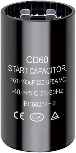 47-56 uf/MFD CD60 Round Start Capacitor ±20% 50/60 Hz 330-375 VAC VAC Round Motor Well Pump Start Capacitor (47-56 uf/MFD) in Saudi Arabia