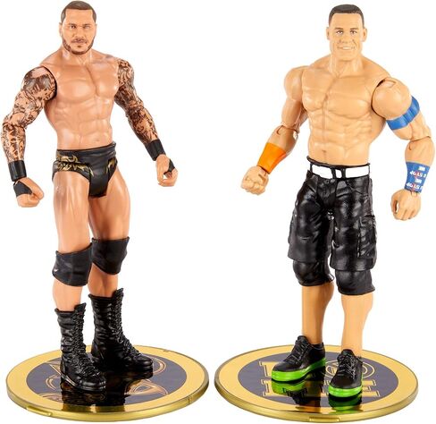 مجموعة WWE John Cena vs Randy Orton Championship Showdown 2 Pack 6 in Action Figures Friday Night Smackdown Battle Pack للأعمار من 6 سنوات فما فوق in Kuwait