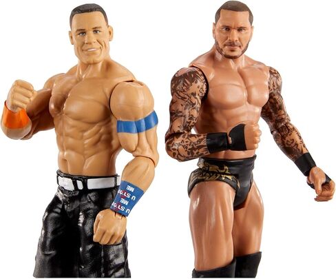 مجموعة WWE John Cena vs Randy Orton Championship Showdown 2 Pack 6 in Action Figures Friday Night Smackdown Battle Pack للأعمار من 6 سنوات فما فوق in Kuwait