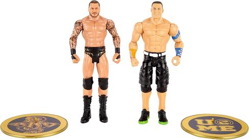 مجموعة WWE John Cena vs Randy Orton Championship Showdown 2 Pack 6 in Action Figures Friday Night Smackdown Battle Pack للأعمار من 6 سنوات فما فوق in Kuwait