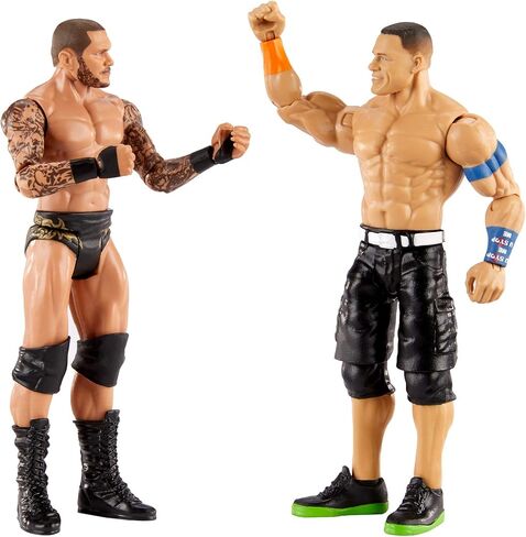 مجموعة WWE John Cena vs Randy Orton Championship Showdown 2 Pack 6 in Action Figures Friday Night Smackdown Battle Pack للأعمار من 6 سنوات فما فوق in Kuwait