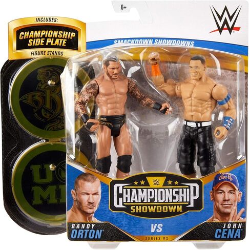 مجموعة WWE John Cena vs Randy Orton Championship Showdown 2 Pack 6 in Action Figures Friday Night Smackdown Battle Pack للأعمار من 6 سنوات فما فوق in Kuwait
