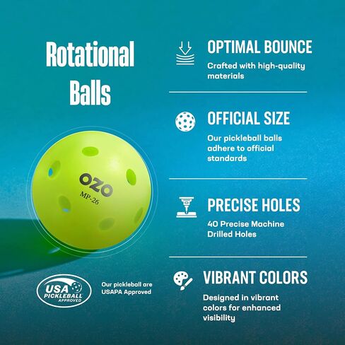 OZO Indoor Pickleball Ball Sets in Saudi Arabia