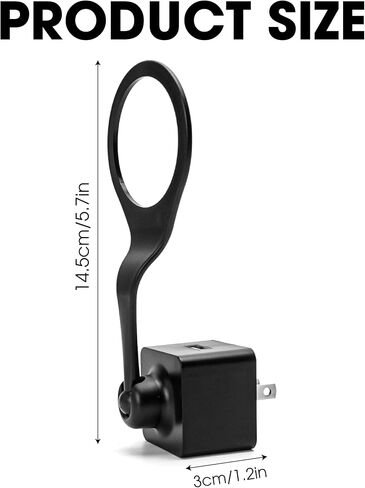 Marsrut USB Charger 360 Adjustable Ball Joint Wall AC Outlet Mount Holder for Nest Cam Indoor Camera Portable Charger - (Set 2 PCS, Plug Type: White) in Saudi Arabia