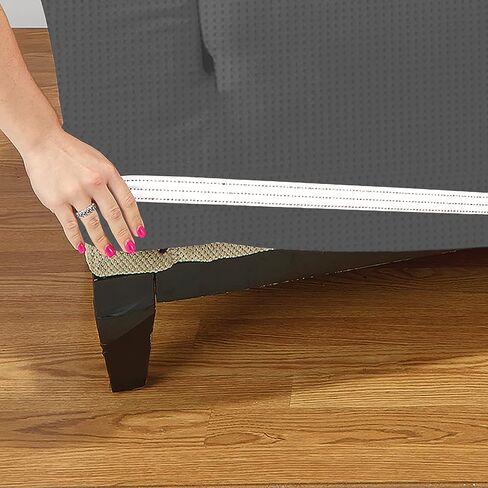 Home Details Stretch Furniture Protector Slipcover, Good for Dog Hair, Dust & Spills, Machine Washable, Sofa, Grey in Kuwait