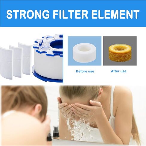 فلتر مياه الحوض، مرشحات صنبور مياه دوارة 360 درجة، تنقية صنبور المطبخ، فلتر حوض صنبور الحمام، يزيل فلوريد الكلور والمعادن الثقيلة والمياه الصلبة للحمام المنزلي والمطبخ in Saudi Arabia