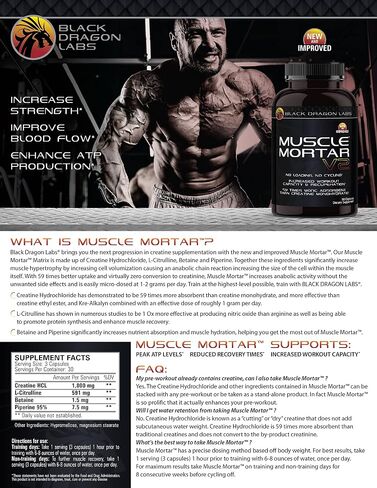 Muscle Mortar Creatine HCL | Increase Strength & Endurance | 30 Servings in Saudi Arabia