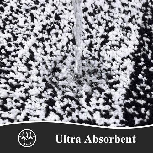 مجموعة سجاد الحمام Vaukki المكونة من 5 قطع، سجادات حمام من الألياف الدقيقة الأشعث غير قابلة للانزلاق وقابلة للغسل وقابلة للغسل لحوض الاستحمام (18 بوصة × 26 بوصة + 20 بوصة × 32 بوصة + 20 بوصة × 47 بوصة + U20 بوصة × 24 بوصة + غطاء الغطاء، رمادي) in Kuwait