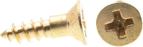 براغي خشبية Prime-Line 9034520، رأس مسطح، محرك فيليبس، #6 × 1/2 بوصة، نحاس صلب (25 حزمة) in Kuwait