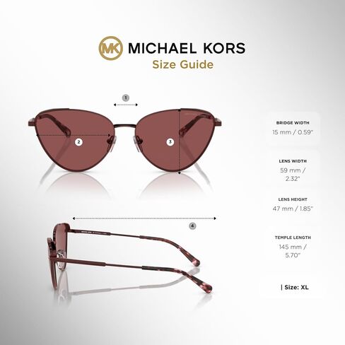 Michael Kors Cortez MK1140 Cat Eye Sunglasses for Women + BUNDLE With Designer iWear Complimentary Eyewear Kit in Saudi Arabia