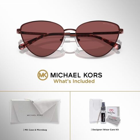 Michael Kors Cortez MK1140 Cat Eye Sunglasses for Women + BUNDLE With Designer iWear Complimentary Eyewear Kit in Saudi Arabia
