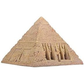Egyptian Sandstone Pyramid Box Collectible Egypt Decoration Container