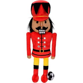 iscream Plush 18.5" Baseball Nutcracker Embroidered Accent Holiday Pillow Buddy