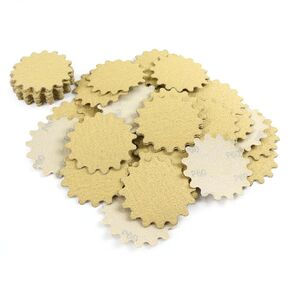 MAXMAN 3 Inch Hook and Loop Sanding Discs, 80 PCS Wet Dry Flex Edge Wavy Sander Pads 60-600 Grit with 1/4" Shank Backing Plate and Foam Buffering Pad- Perfect for Sanders Hand Drill, Metal, Wood, Auto