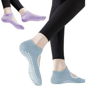 Non Slip Socks with Grips, Womens Cotton Socks for Yoga, Barre, Pilates, Dance, Ballet in Saudi Arabia