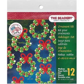 THE BEADERY Beaded Ornament KIT EVGRN WRTH, Multi Color