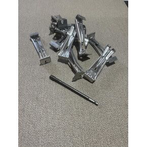 Gutter Hangers 5"" K-Style (25) with Install bit. for use with K-Style gutters. Self Piercing tip for Easy Install. Excelent duribility and Extreme gripping of The Inserted Screw., Aluminum