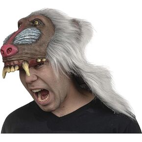 Ghoulish Productions Mandrill Helmet Accesory.Brown Mandril Latex Helmet. Adult Accessory Latex One Size.Helmets Line
