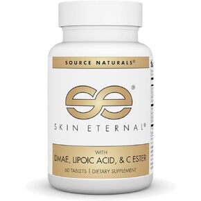 Source Naturals Skin Eternal Tablet with DMAE, LIPOIC Acid, & C Ester - 60 Tablets