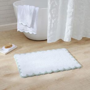 Peri Home Scallop Bath Rug Sage