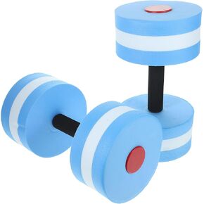 DECHOUS Aquatic Dumbbell Set, 2Pcs Water Weights Dumbbells, Pool Weights Dumbbells Set, Water Aerobic Exercise Dumbbells Fitness Equipment Foam Dumbbell Water Fitness for Strength Muscle Building