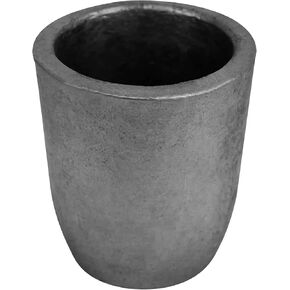 Silicon Carbide Graphite Crucibles Cup, Melting Casting Metal, Furnace Torch Melting Casting Refining Gold Silver Copper Brass Aluminum Lead Zinc and Alloys (#3-3kg)
