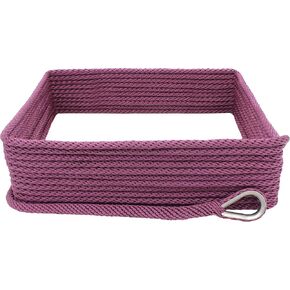 Extreme Max 3006.2629 BoatTector Solid Braid MFP Anchor Line with Thimble - 3/8" x 50', Burgundy