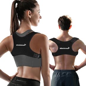 Posture Corrector for Men & Women, Breathable-Invisible Upper Back Brace Support, Back Support, Shoulder Posture Brace, Neck and Back Pain Relief, Shoulder and Back Straightener, Back Brace for Posture, Upper Back Corrector