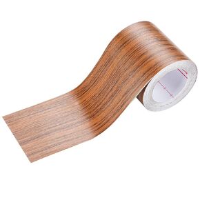 Wood Grain Repair Tape, 2 inches X 32 feet Wood Grain Tape, Self-Adhesive Wood Tape, Wood Floor Tape Durable Multi-Use Adhesive Tape for Furniture, Flooring, Cabinets, Doors, Handmade DIY (Cherry)
